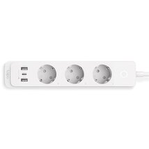TP-LINK Okos Elosztósor Wifi-s, 3xDugalj + 2xUSB + 1x 18W USB-C, TAPO P300