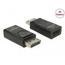 DELOCK Átalakító Displayport 1.2 male to HDMI female 4K passzív, fekete DELOCK Átalakító Displayport 1.2 male to HDMI female 4K passzív, fekete