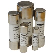 Tracon HBM-10X38-16 aM 10 db/csomag 16A 500V,100kA,10x38 hengeres biztosító Tracon HBM-10X38-16 aM 10 db/csomag 16A 500V,100kA,10x38 hengeres biztosító