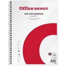 Office Depot A4+ 5db/csomag lefűzhető kockás spirálfüzet