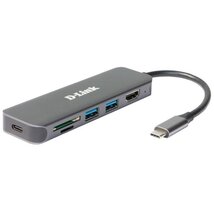 D-LINK USB-C HUB 2xUSB + 1xUSB-C +1xHDMI + 1xSD + 1xMicroSD, DUB-2327