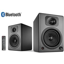 WaveMaster Hangszóró 2.0 - TWO NEO Gray (60W RMS, Bluetooth, 3,5mm jack, RCA, Toslink, USB-Audio, Távírányító, Szürke)