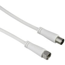Hama 205061 FIC 90dB F-koax 1,5m fehér antenna kábel Hama 205061 FIC 90dB F-koax 1,5m fehér antenna kábel