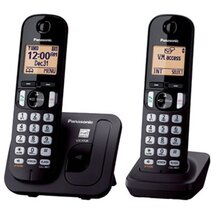Panasonic KX-TGC212PDB DUO DECT hívásazonosítós fekete vezetéknélküli telefon