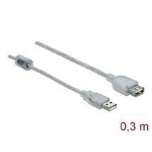 Delock Kábel - 82244 (USB-A 2.0 -> USB-A 2.0 hosszabitó kábel, apa/anya, 0,3m) Delock Kábel - 82244 (USB-A 2.0 -> USB-A 2.0 hosszabitó kábel, apa/anya, 0,3m)