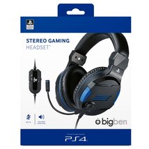BigBen V3 PS4/PC sztereo fekete gamer headset