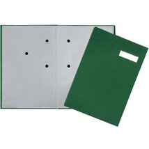 Pagna 20 rekeszes zöld aláírókönyv