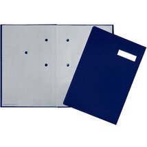 Pagna 20 rekeszes kék aláírókönyv