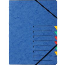 Pagna A4 7 rekeszes kék rendezőmappa