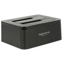 Delock USB 3.0 dual dokkoló állomás 2 db. SATA HDD / SSD számára klón funkcióval
