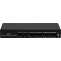 Dahua PoE switch - PFS3010-8ET-65 (8x 100Mbps PoE port + 2x 100Mbps uplink, 65W)