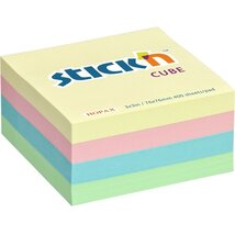 Stick'N 76x76mm 400 lap pasztell szivárvány öntapadó kockatömb