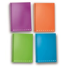 Pigna Monocromo PPL Skip Fluo A5 70 lapos kockás spirálfüzet