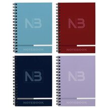 TC Notebook 3 A5 120 lapos osztott (2x40 vonal+1x40 kockás) spirálfüzet