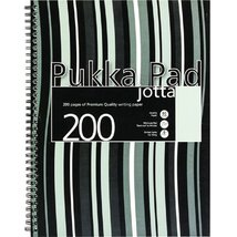 Pukka Pad Jotta Pad A4 PP 200 oldalas fekete csíkos vonalas spirálfüzet
