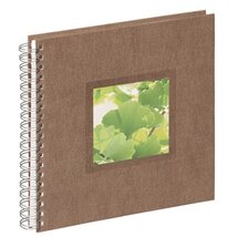 Pagna Nature Ginkgo 24x25cm szövet spirálos barna fotóalbum