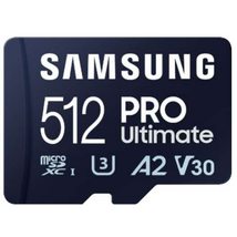 SAMSUNG Memóriakártya, PRO Ultimate 512GB, Class 10, V30, A2, Grade 3 (U3), R200/W130 SAMSUNG Memóriakártya, PRO Ultimate 512GB, Class 10, V30, A2, Grade 3 (U3), R200/W130