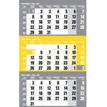 Realsystem 2024-es 6061 12lapos sárga speditőr naptár Realsystem 2024-es 6061 12lapos sárga speditőr naptár