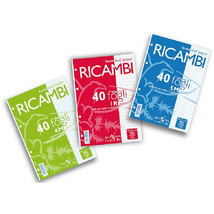 Pigna Ricambi A4 40 lapos fehér vonalas gyűrűs könyv betét Pigna Ricambi A4 40 lapos fehér vonalas gyűrűs könyv betét