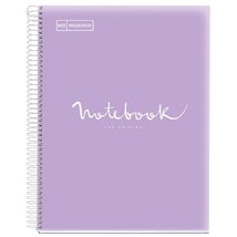 Miquelrius Emotions A5 PP 120 lapos levendula kockás spirálfüzet Miquelrius Emotions A5 PP 120 lapos levendula kockás spirálfüzet