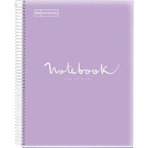 Miquelrius Emotions A4 PP 5x24 lapos levendula vonalas spirálfüzet Miquelrius Emotions A4 PP 5x24 lapos levendula vonalas spirálfüzet