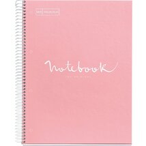 Miquelrius Emotions A4 PP 5x24 lapos pink vonalas spirálfüzet