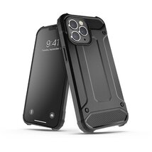 Haffner PT-6454 iPhone 14 Plus ütésálló fekete műanyag hátlap Haffner PT-6454 iPhone 14 Plus ütésálló fekete műanyag hátlap