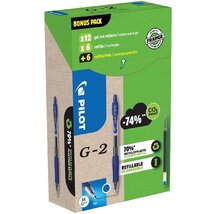 Pilot G2 Greenpack 0,7mm 12db kék betéttel zseléstoll