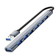 BLACKBIRD USB 3.0 USB 7 port hub extra slim, aluminium ház, notebookhoz BLACKBIRD USB 3.0 USB 7 port hub extra slim, aluminium ház, notebookhoz