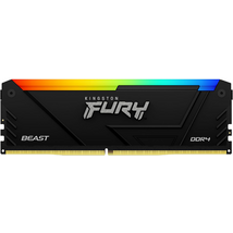 KINGSTON FURY Memória DDR4 16GB 3200MHz CL16 DIMM 1Gx8 Beast RGB KINGSTON FURY Memória DDR4 16GB 3200MHz CL16 DIMM 1Gx8 Beast RGB