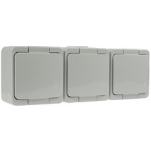 Anco 321352 Junior falon kívüli csapófedéllel IP44 fehér 3-as földelt dugaszolóaljzat