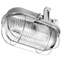 Lena 321185 max 60W IP44 230V E27 fémrácsos szürke ovális hajólámpa