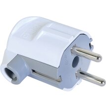 Anco 321726 16A 250V fehér földelt dugó vezeték védővel oldalsó bevezetéssel Anco 321726 16A 250V fehér földelt dugó vezeték védővel oldalsó bevezetéssel