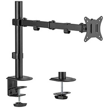 Gembird MA-D1-02 Desk mounted single monitor arm 17"-32" Black Gembird MA-D1-02 Desk mounted single monitor arm 17"-32" Black