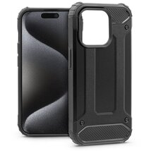Haffner PT-6855 Apple iPhone 15 Pro Armor fekete ütésálló hátlap Haffner PT-6855 Apple iPhone 15 Pro Armor fekete ütésálló hátlap