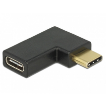 DELOCK Átalakító USB 3.1 Gen 2 Type-C male > female 90 fokos bal / jobb DELOCK Átalakító USB 3.1 Gen 2 Type-C male > female 90 fokos bal / jobb