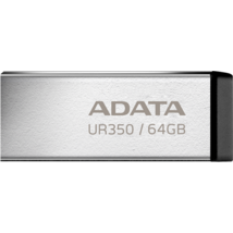 ADATA Pendrive 64GB, UR350 USB 3.2, fémházas, fekete