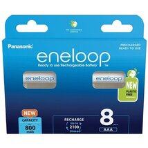 Panasonic Eneloop BK-4MCDE/8BE AAA 800mAh mikro ceruza akku 8db/csomag