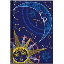 Kalendart Moon S165 Charmois vonalas keményfedeles notesz