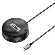 Orico YS5-C3-03-BK-BP 4-portos USB3.0 Type-C HUB with SD/TF port Black