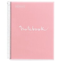 Miquelrius Emotions A5 PP 120 lapos pink kockás spirálfüzet Miquelrius Emotions A5 PP 120 lapos pink kockás spirálfüzet