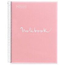 Miquelrius Emotions A5 PP 120 lapos pink vonalas spirálfüzet Miquelrius Emotions A5 PP 120 lapos pink vonalas spirálfüzet