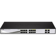 D-Link 16-port 10/100/1000 Gigabit Smart Switch including 4 Combo 1000BaseT/SFP D-Link 16-port 10/100/1000 Gigabit Smart Switch including 4 Combo 1000BaseT/SFP
