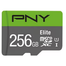 PNY 256GB microSDXC Elite Class 10 UHS-I V10 A1 + adapterrel