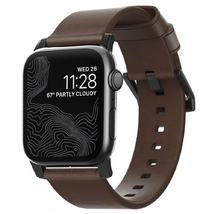 Nomad Leather Strap Brown, black - Apple Watch Ultra (49mm) 8/7 (45mm)/6/SE/5/4 (44mm)/3/2/1 (42mm) Nomad Leather Strap Brown, black - Apple Watch Ultra (49mm) 8/7 (45mm)/6/SE/5/4 (44mm)/3/2/1 (42mm)