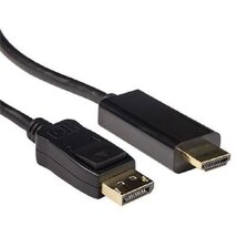 ACT Conversion DisplayPort male to HDMI-A male cable 1,8m Black