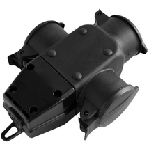 Virone 321069 IP44 16 A 250 V 3-as gumi elosztó hosszabbítóhoz Virone 321069 IP44 16 A 250 V 3-as gumi elosztó hosszabbítóhoz