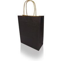 Bong h-GREEN L 32x42x15cm fekete papírtáska