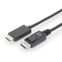 Assmann DisplayPort adapter cable, DP - HDMI type A 3m Black
