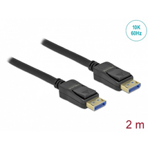 DELOCK kábel DisplayPort 2.0 male / male összekötő 10K 60Hz 54 Gbps 2m DELOCK kábel DisplayPort 2.0 male / male összekötő 10K 60Hz 54 Gbps 2m